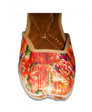 Colourful Flowered Printing Casual Jutti